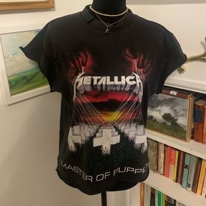 One of a Kind! Vintage Metallica Master of Puppets Customized Tee